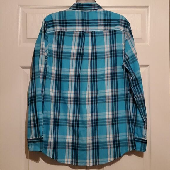 NWOT Chaps Men's Long Sleeve Plaid  Button Down Shirt Size Medium - Picture 6 of 10